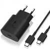 Seinalaadija Samsung EP-TA800NB, 25 W, Type-C kaabel, must