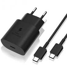Seinalaadija Samsung EP-TA800NB, 25 W, Type-C kaabel, must