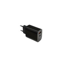 Seinalaadija TB, 2x3A, USB-C + USB-A, Power Delivery, must