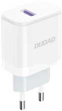 Võrgulaadija Dudao A20EU, USB-A 18W, valge