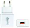 Laadija Extra Digital, USB, 220V, 18W, QC3.0, valge