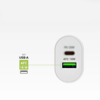 Seinalaadija SBS TETRPD20W, 20W, USB-A, USB-C, valge