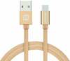 USB Type C kaabel Swissten, 20 cm, kuldne