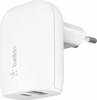 Telefoni laadija Belkin WCB007vfWH USB + USB-C, 37 W, valge