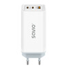 Seinalaadija Savio LA-07 GaN 65W, USB, QC4.0+, PD 3.0, valge