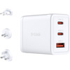 Seinalaadija D-Link DCP-651 GaN, 65 W, 2x USB-C, USB-A, valge