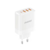 Seinalaadija Dudao A5HEU, 3x USB-A, 1x USB-C PD 20W, valge