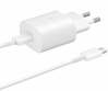 Laadija Samsung EP-TA800, 25W, USB-C, valge