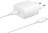 Seinalaadija Samsung EP-TA845EWE, 45 W, USB-C kaabel EP-DW767JWE, valge