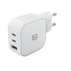 Seinalaadija Tucano MA-GAN65P-EU-W, 65 W, USB-A/USB-C, valge