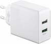Laadija Goobay 44957, 2xUSB, 28 W, valge