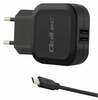 Laadija Qoltec 50187, 17 W, 2xUSB, Micro USB, must