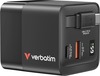 Laadija Verbatim 32217 GaN 65W, 2xUSB-C/USB-A, must