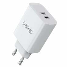 Laadija Dux Ducis T4 PD35W, 2xType-C, 35 W, valge