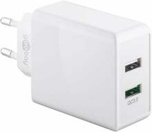 Laadija Goobay 44957, 2xUSB, 28 W, valge