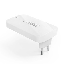 Laadija Hama 65W GaN, 2x USB-C, 1x USB-A, kokkupandav, valge