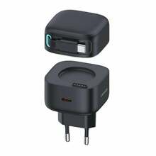Laadija Usams CC202TC01, 1xUSB-C, PD+QC, 35W, must