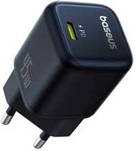 Seinalaadija Baseus PicoGo GaN 45W, USB-C, QC PD, must