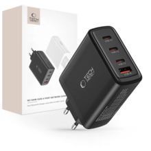 Seinalaadija Tech-Protect NC100W-GAN, 100W, 3x USB-C PD, must