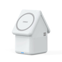 Juhtmevaba laadija Duzzona W20 4in1, 15W, öölambiga, valge