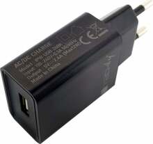 Telefoni laadija Techly IPW-USB-24BK, USB, 2.4A, must