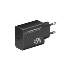 Võrgulaadija Esperanza EZC108K, 45W, must