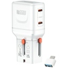 Reisiadapter 4smarts Nomad Pocket, 65 W, valge