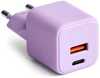 Seinalaadija Colorum CLS30-AC-09, USB-A + USB-C PD 30W, xLavenda