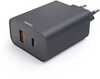 Telefoni laadija Hama Ecosential 45W PD, USB-C, USB-A, hall/must