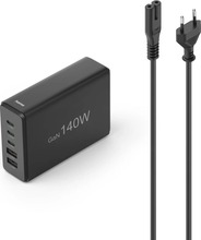 Laadimisjaam Hama 00201978 GaN 140W, 3x USB-C, 2x USB-A, must
