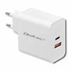 Laadija Qoltec 51715, 63W, USB-C, valge