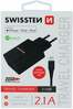 Laadija Swissten Smart IC Travel, 2xUSB, 2.1A, 120 cm, must