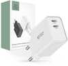 Seinalaadija Tech-Protect C35W, 2x USB-C PD, 35 W, valge