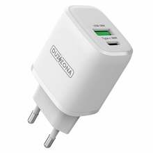 Laadija Dux Ducis DUZZONA T2, 30W, 1xUSB, 1xType-C, valge
