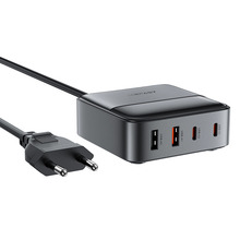 Laualaadija Acefast Z6, 2x USB-A, 2x USB-C PD, 65W, must