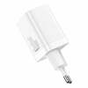 Laadija Baseus CCSUPP-E02 Super Si Pro, USB + USB-C, 30 W, valge
