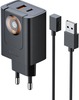 Laadija McDodo CH-3700, 30 W, 2-in-1, USB-C+A, must