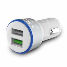 Autolaadija Savio SA-06/W, 2 x USB, valge