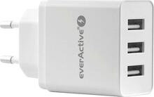 Laadija Everactive SC300, 3xUSB, 3.4A, valge