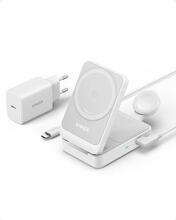 Magnetiline laadimisalus Anker MagGo 15W 3-in-1, valge