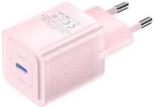 Seinalaadija Vention FEPP0-EU, USB-C, 20W, GaN, roosa
