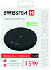 Juhtmevaba laadija Swissten 15W, USB-C 1,5 m kaabel, must