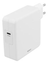 Laadija Deltaco USBC-AC117, 87W, USB-C PD, valge