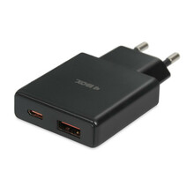 Seinalaadija Ibox C-43 Slim GaN PD30W, must