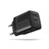 Seinalaadija Axagon ACU-PQ20, 20W, USB-A + USB-C, must