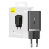 Seinalaadija Baseus GaN5, 40W, 2x USB-C, must