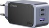 Seinalaadija Ugreen Nexode Air X553, 65W, USB + 2x USB-C, hall