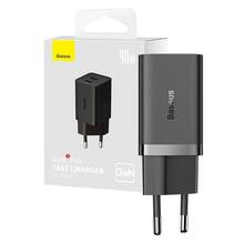 Seinalaadija Baseus GaN5, 40W, 2x USB-C, must