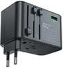 Reisilaadija Acefast Z1, 67W, 2xUSB-A, 3xUSB-C, must
