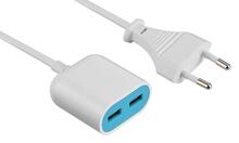 Seinalaadija Electraline 500343, 2xUSB, 2.4A, 1.5m